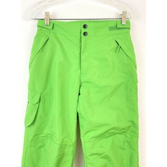 Slalom Kids Unisex XL Ski 14/16 Pants Bright Green Snowboarding Outdoor Sledding - Picture 2 of 7